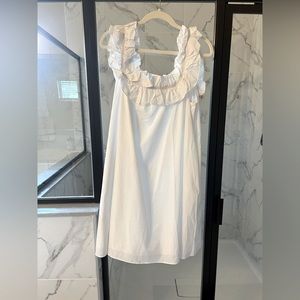 Tuckernuck - White Maria Mini Dress - $100. Size large